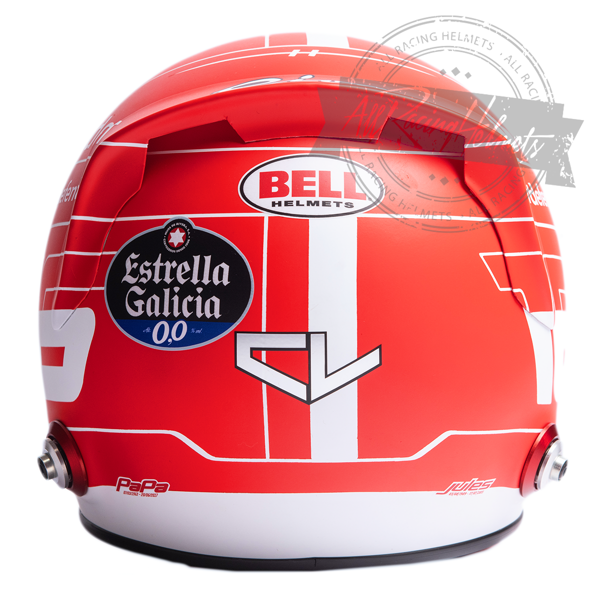 Casque réplique Charles Leclerc F1 2023 à l'échelle 1:1