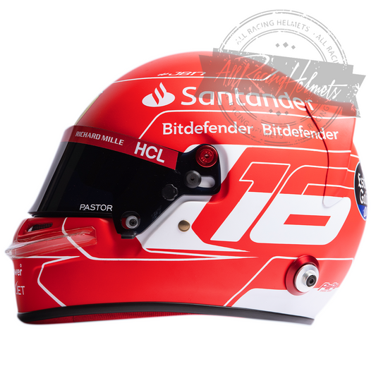 Casque réplique Charles Leclerc F1 2023 à l'échelle 1:1