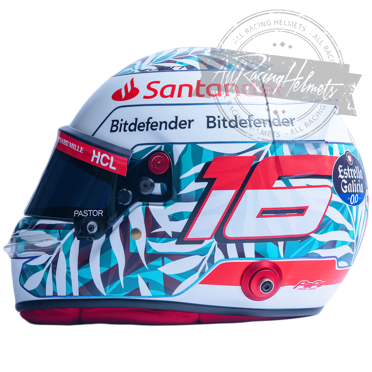 Charles Leclerc 2023 Miami GP F1 Replica Helmet 1:1 Scale
