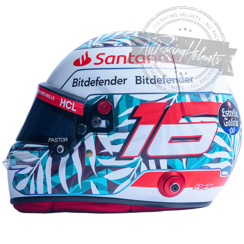 Charles Leclerc 2023 Miami Grand Prix F1 Replica Helmet Scale 1:1