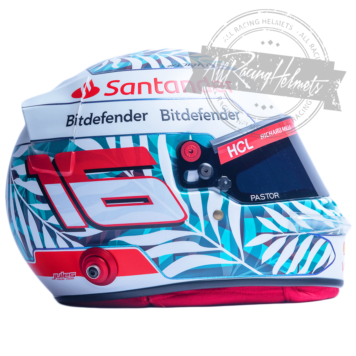 Charles Leclerc 2023 Miami GP F1 Replica Helmet 1:1 Scale
