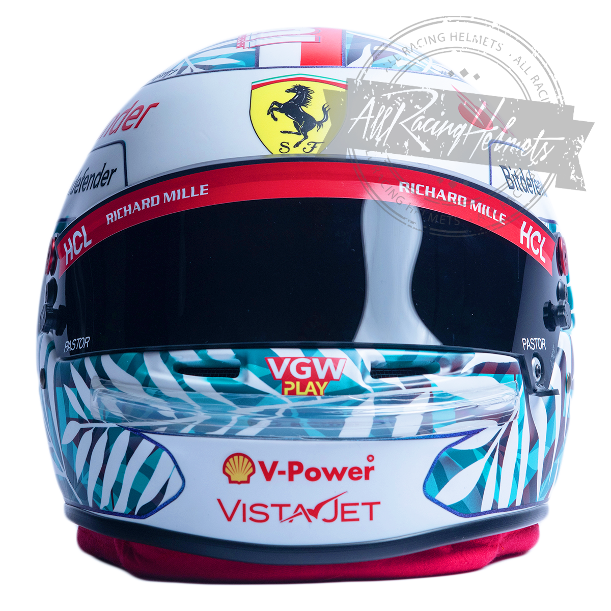 Charles Leclerc 2023 Miami GP F1 Replica Helmet 1:1 Scale
