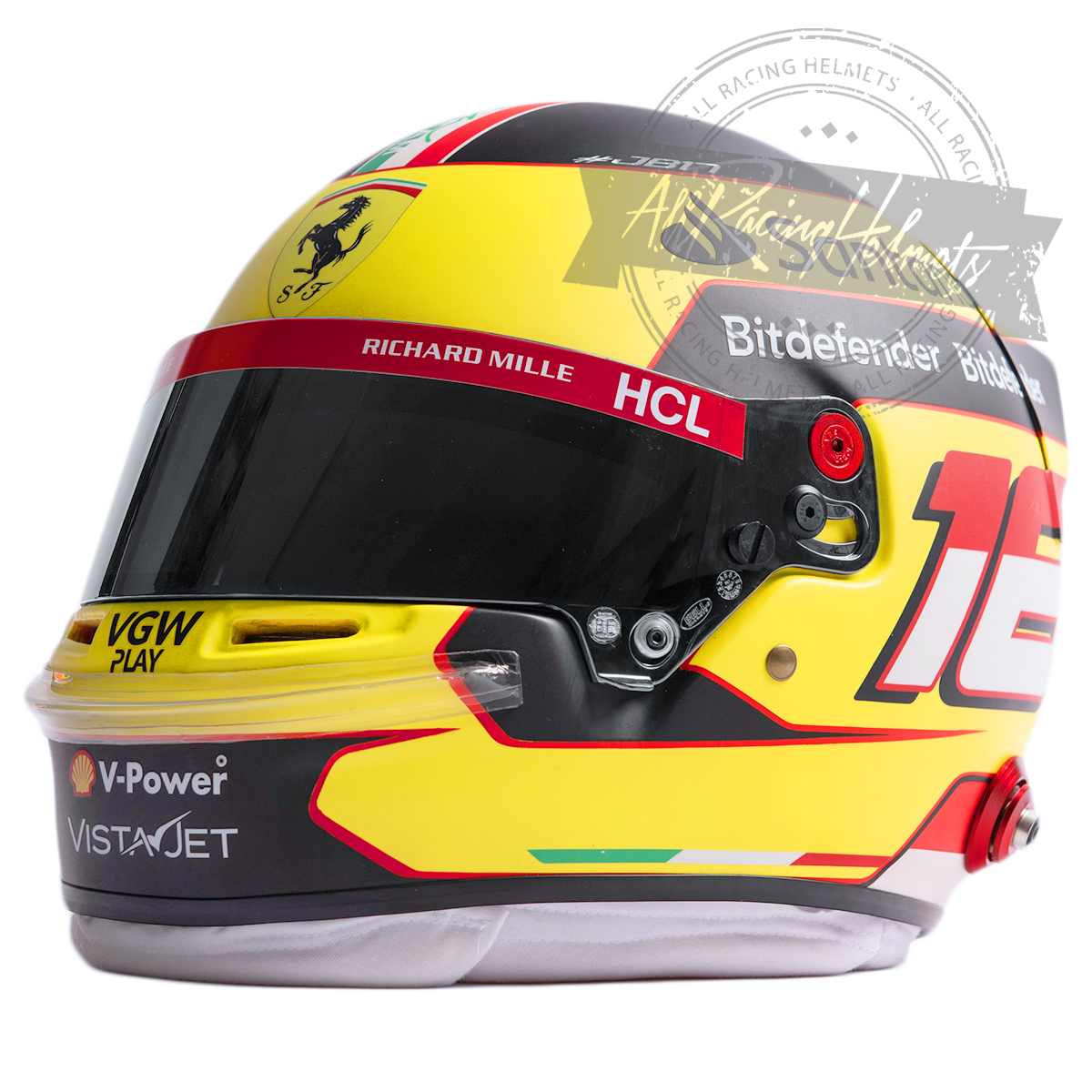 Casque Charles Leclerc 2023 Monza GP F1 Réplique Échelle 1:1