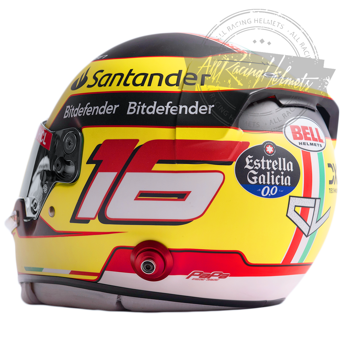 Casque Charles Leclerc 2023 Monza GP F1 Réplique Échelle 1:1
