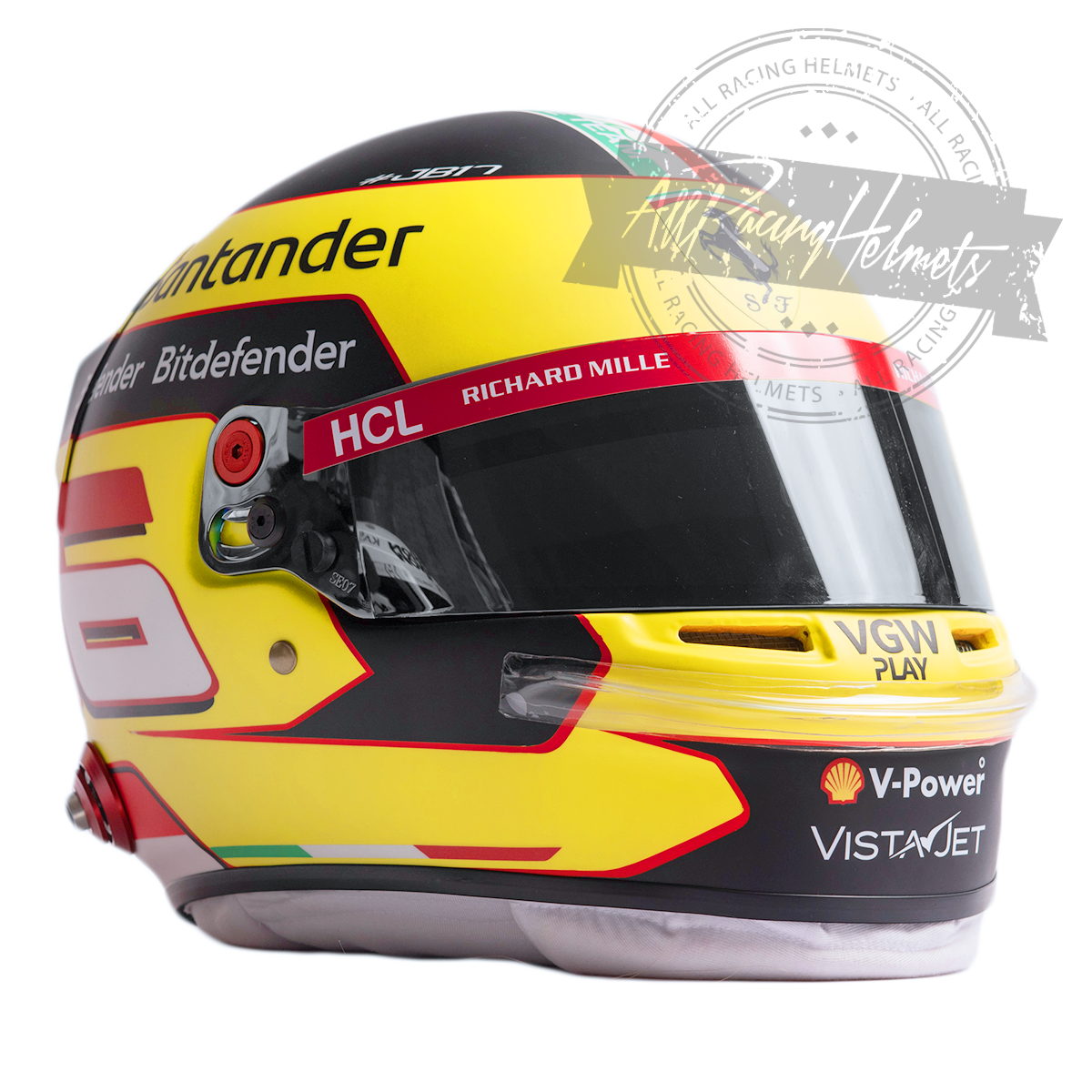 Casque Charles Leclerc 2023 Monza GP F1 Réplique Échelle 1:1