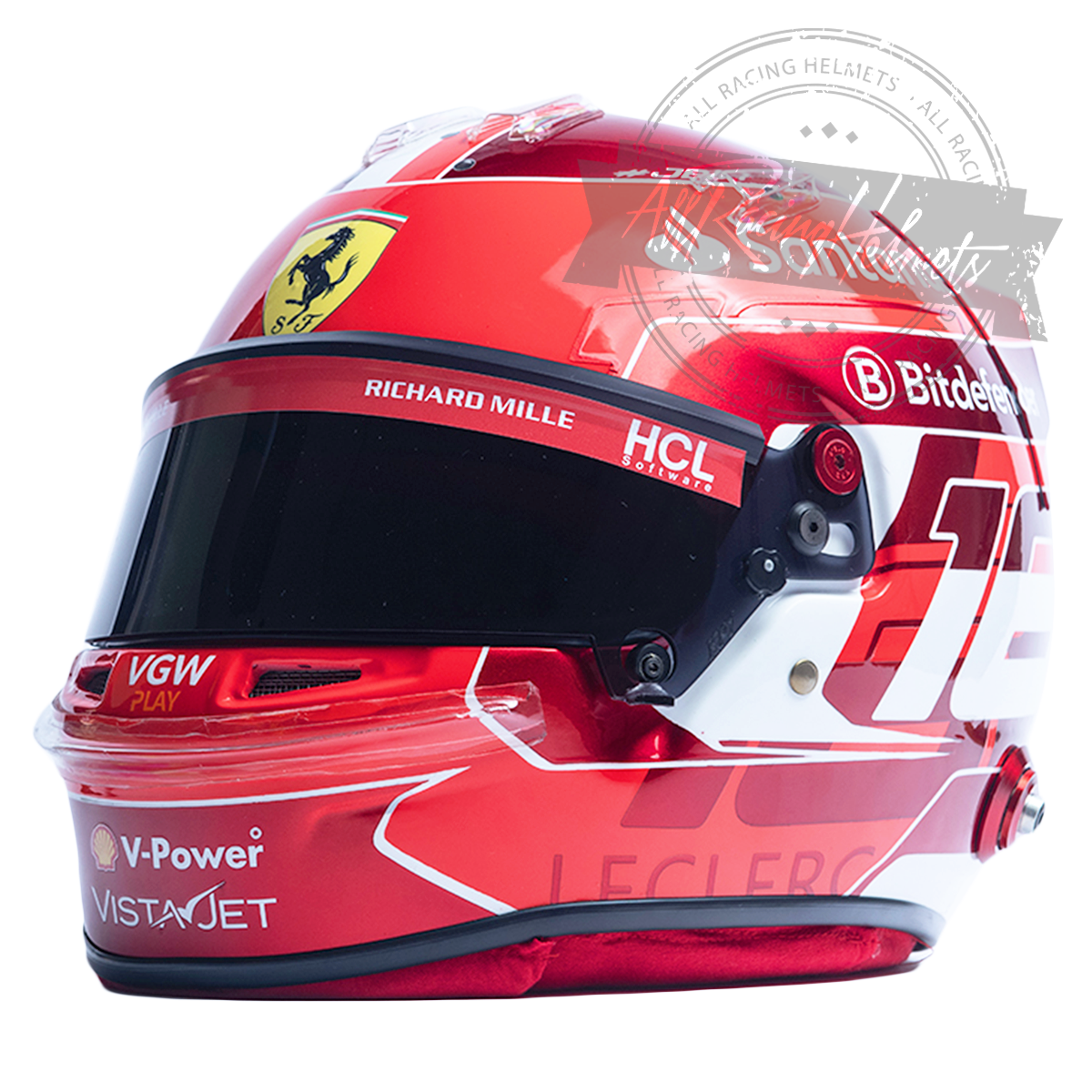 Charles Leclerc 2024 F1 Replica Helmet 1:1 Scale