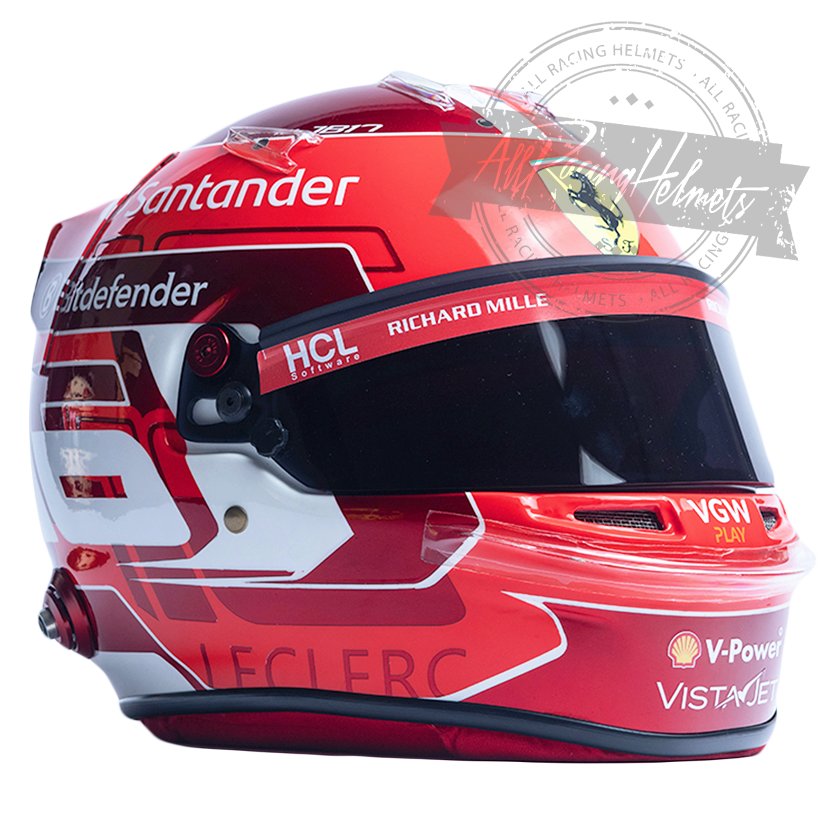 Charles Leclerc 2024 F1 Replica Helmet 1:1 Scale