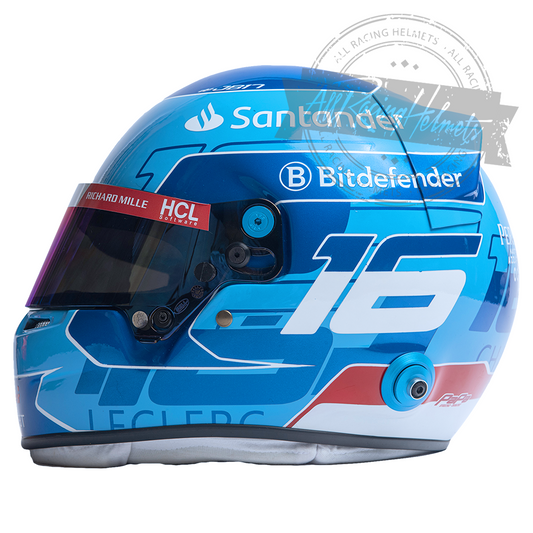 Casque réplique Charles Leclerc 2024 Miami GP F1 Échelle 1:1
