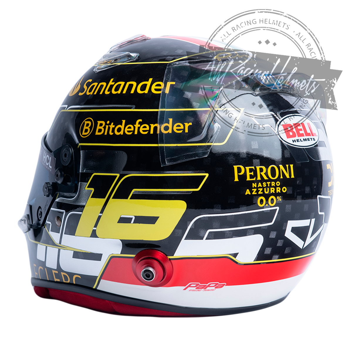 Charles Leclerc 2024 Monza GP F1 Replica Helmet 1:1 Scale