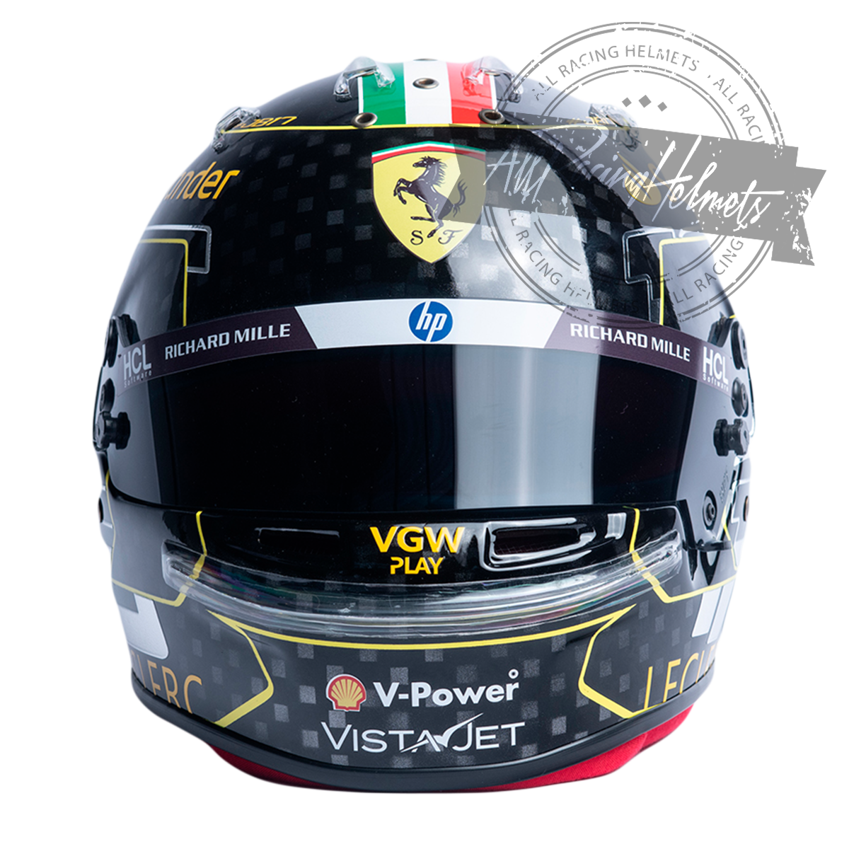 Charles Leclerc 2024 Monza GP F1 Replica Helmet 1:1 Scale