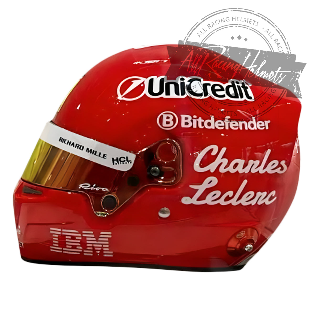 Charles Leclerc 2025 Monza GP F1 Replica Helmet Scale 1:1