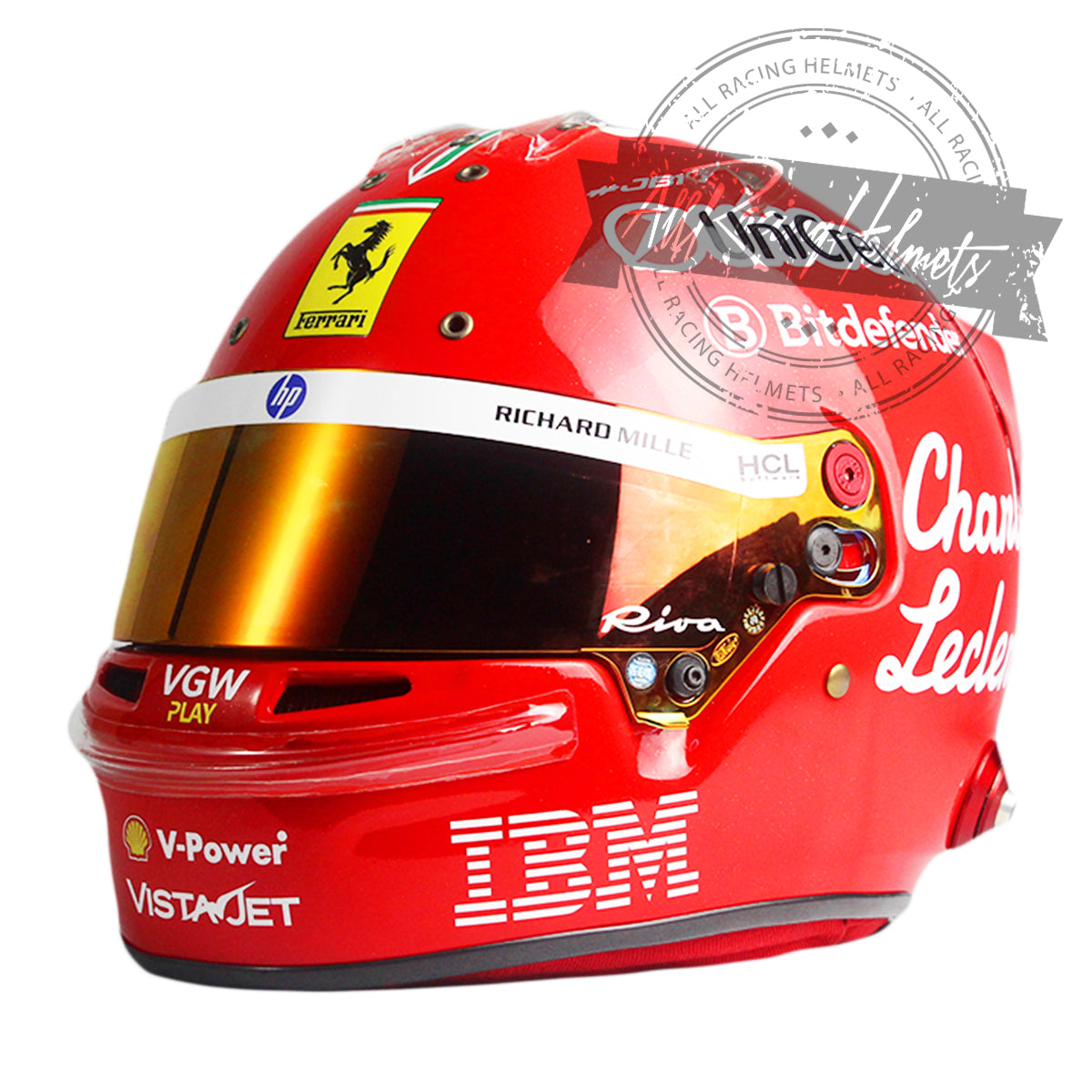 Casque Réplique F1 Charles Leclerc GP Monza 2025 Échelle 1:1