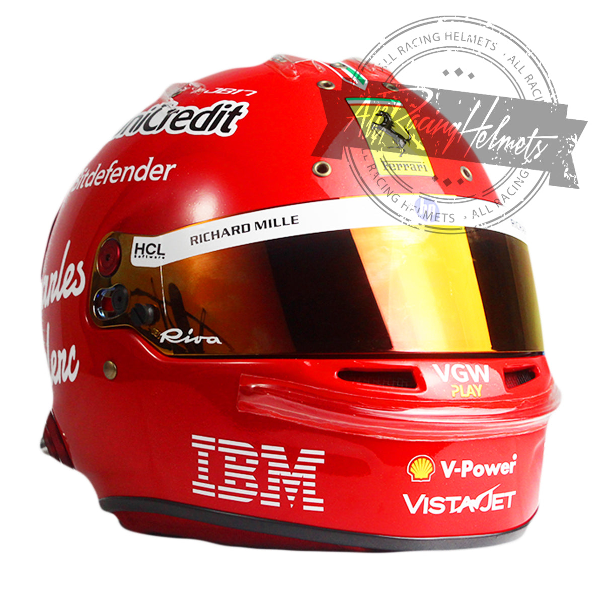 Casque Réplique F1 Charles Leclerc GP Monza 2025 Échelle 1:1