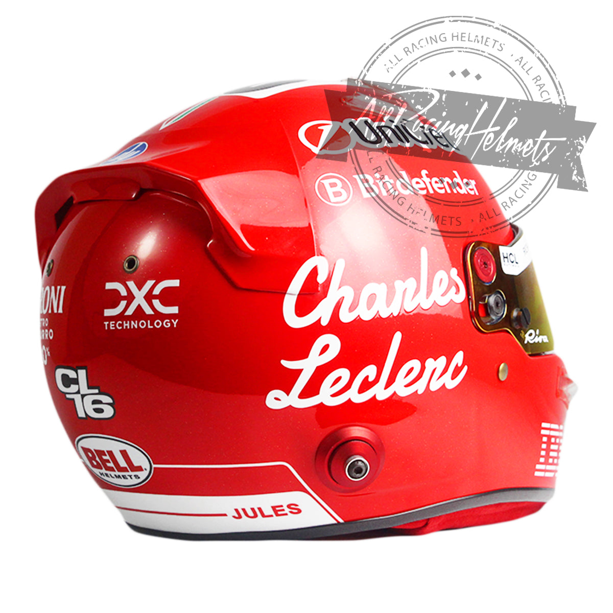 Casque Réplique F1 Charles Leclerc GP Monza 2025 Échelle 1:1