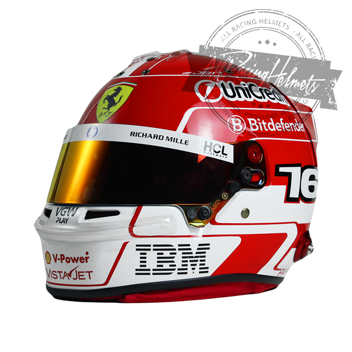 Charles Leclerc 2025 F1 Replica Helmet 1:1 Scale