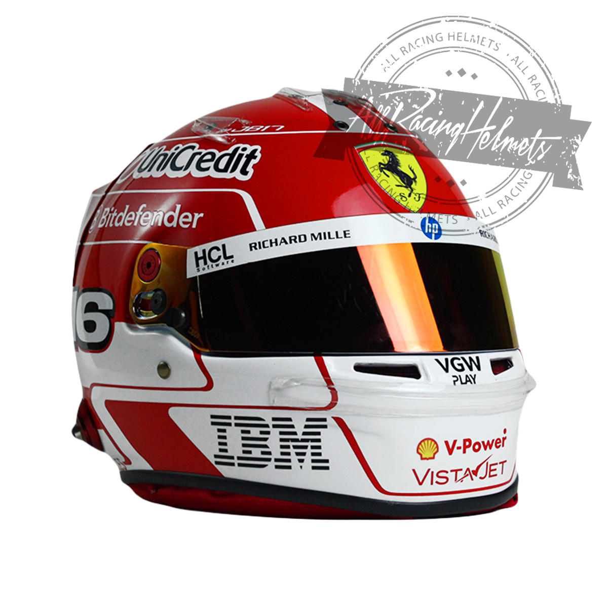 Charles Leclerc 2025 F1 Replica Helmet 1:1 Scale