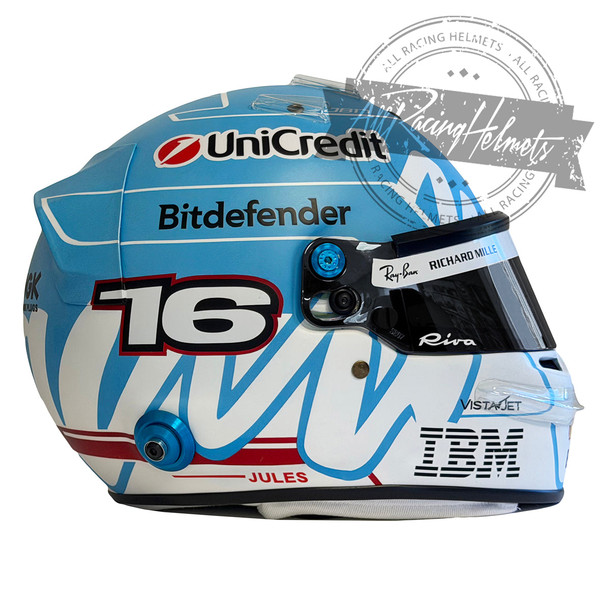 Casco Replica de Charles Leclerc F1 2026 Gran Premio de Monza Escala 1:1