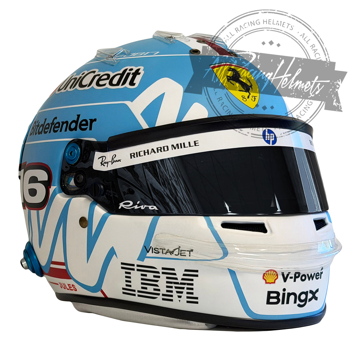 Casco Replica de Charles Leclerc F1 2026 Gran Premio de Monza Escala 1:1