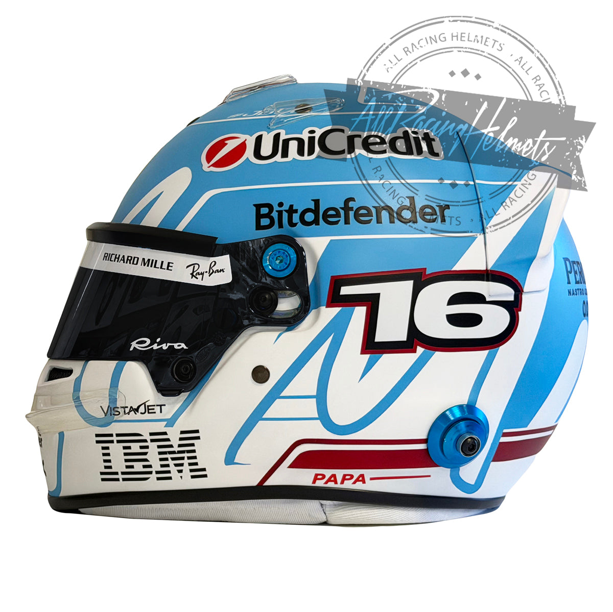Casco Replica de Charles Leclerc F1 2026 Gran Premio de Monza Escala 1:1