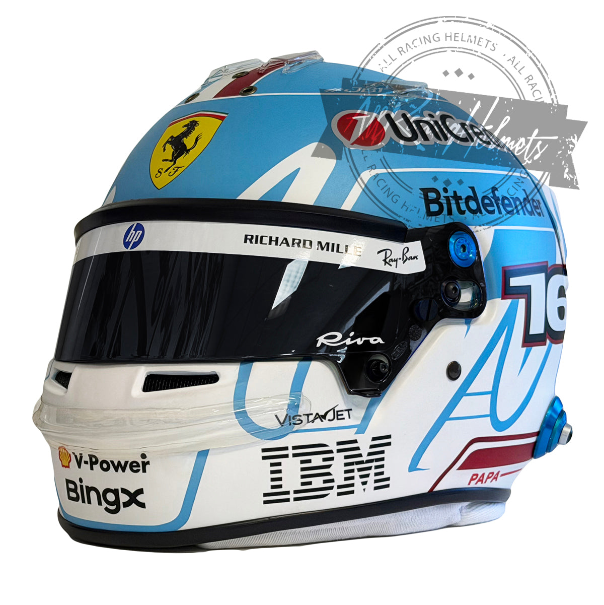 Casco Replica de Charles Leclerc F1 2026 Gran Premio de Monza Escala 1:1
