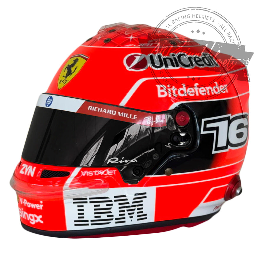 Casco Replica de Charles Leclerc F1 2026 Gran Premio de Monza Escala 1:1