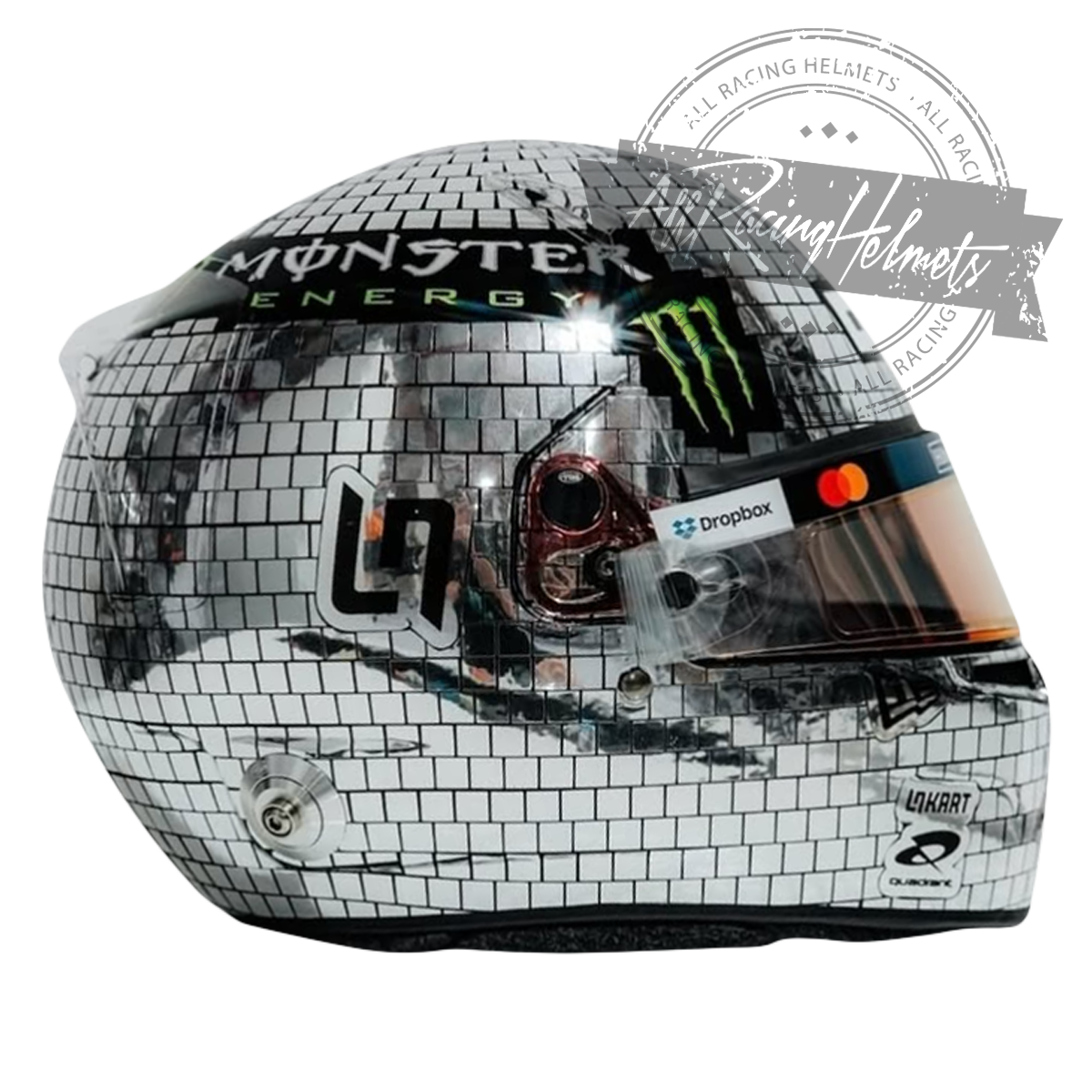 Casque Réplique Lando Norris 2025 F1 GP Miami Échelle 1:1