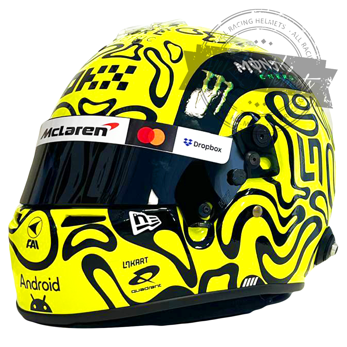 Lando Norris 2025 F1 Replica Helmet 1:1 Scale