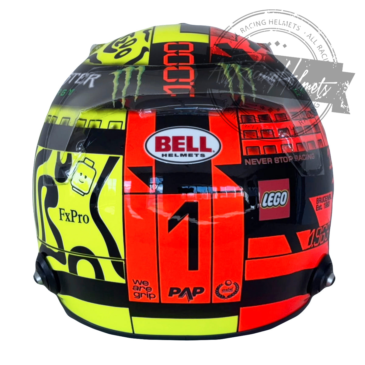 Casco réplica Lando Norris F1 2026 escala 1:1