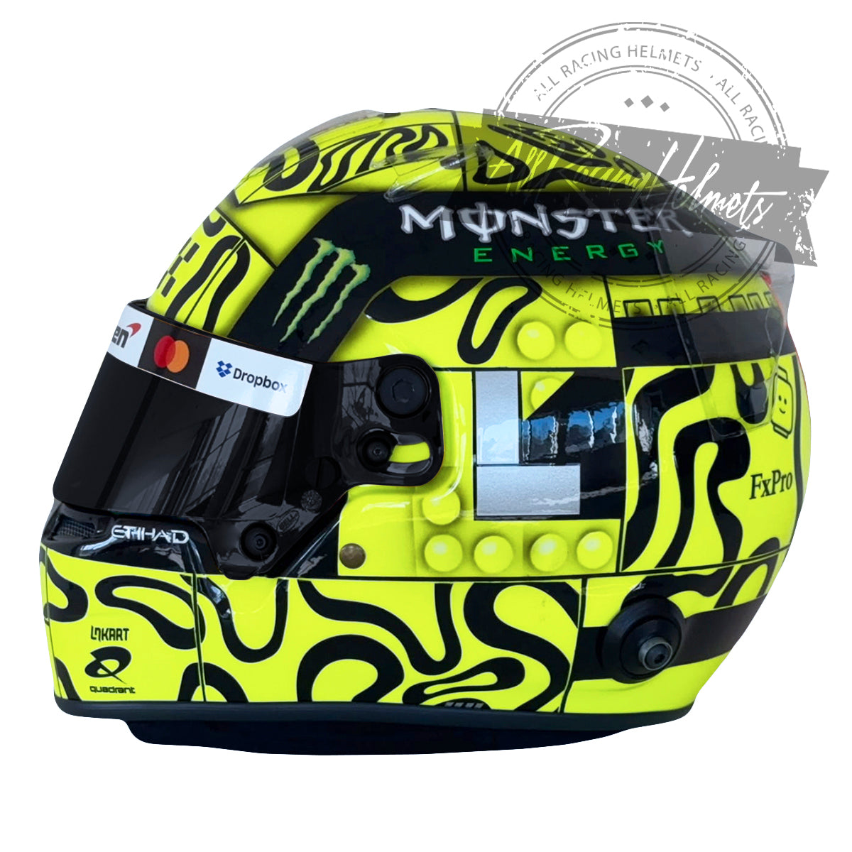 Casco réplica Lando Norris F1 2026 escala 1:1