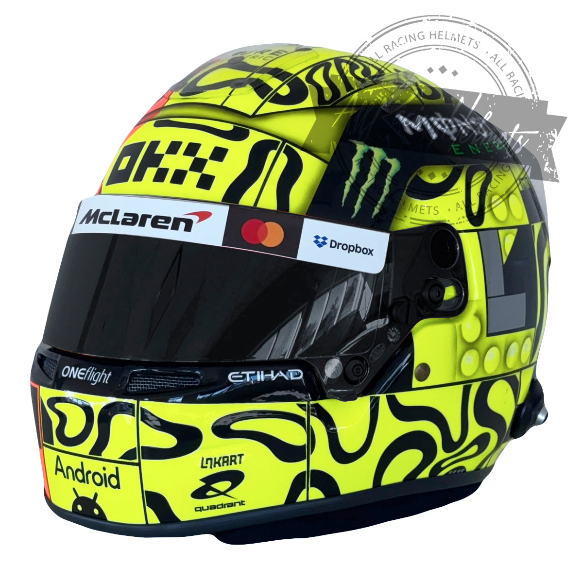 Casco réplica Lando Norris F1 2026 escala 1:1