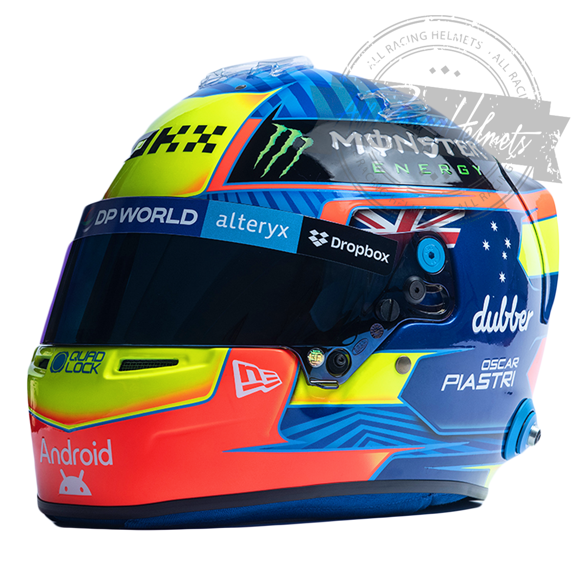 Oscar Piastri 2024 F1 Replica Helmet 1:1 Scale