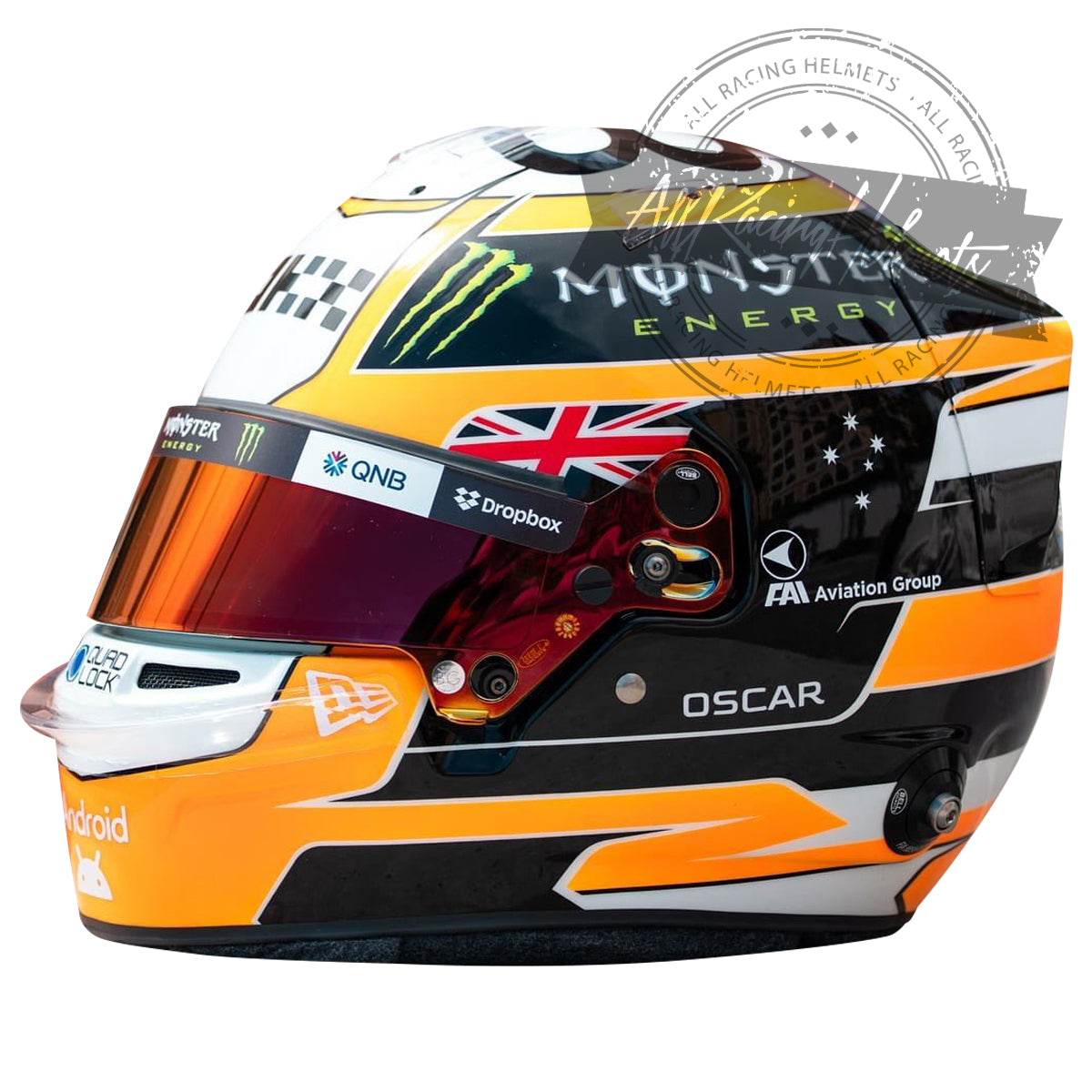 Oscar Piastri 2025 Monaco GP F1 Replica Helmet 1:1 Scale