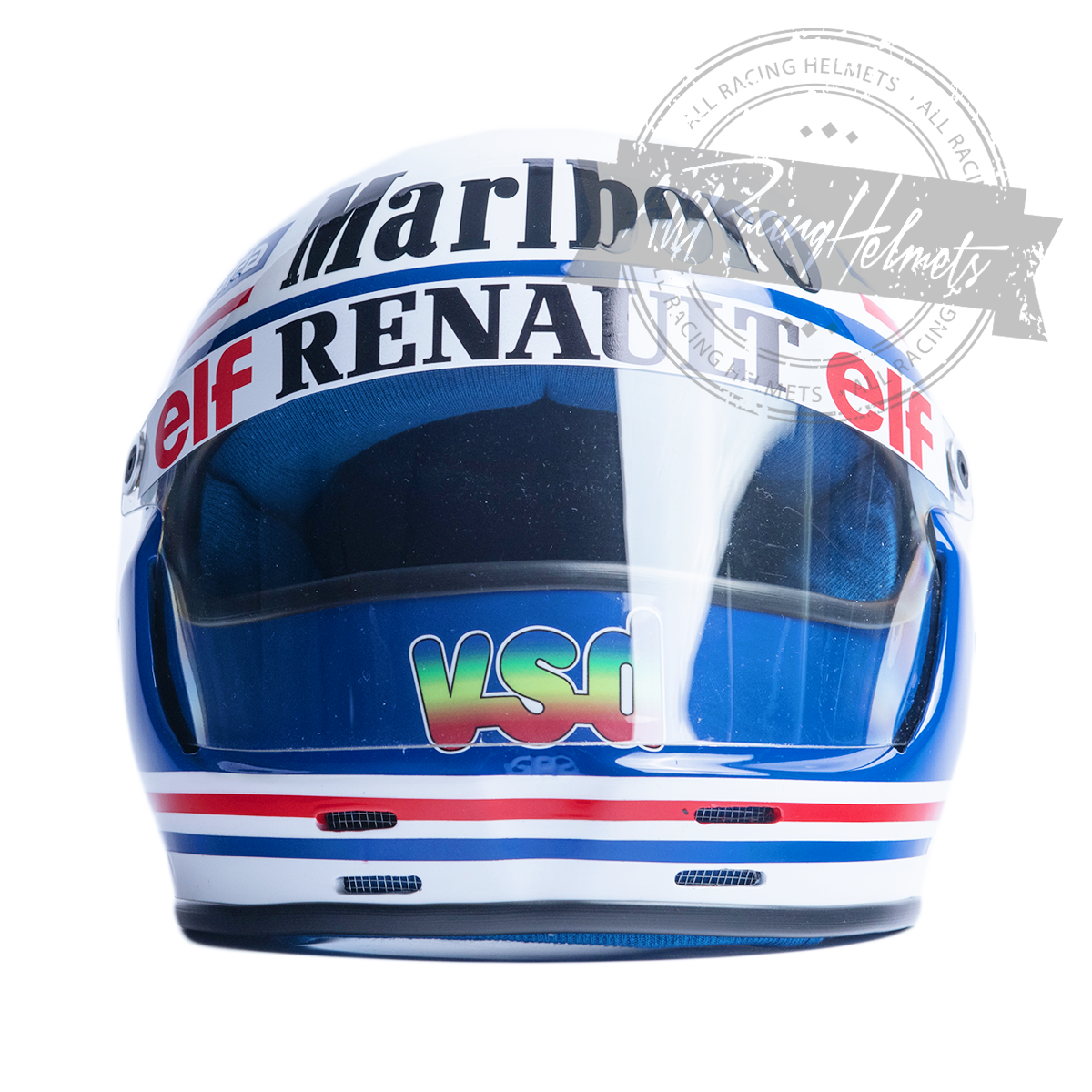 Casque réplique F1 Alain Prost 1981 Échelle 1:1