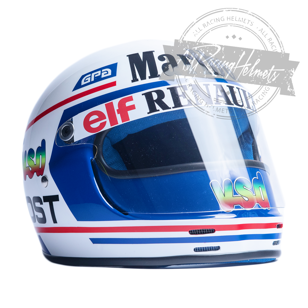 Casque réplique F1 Alain Prost 1981 Échelle 1:1