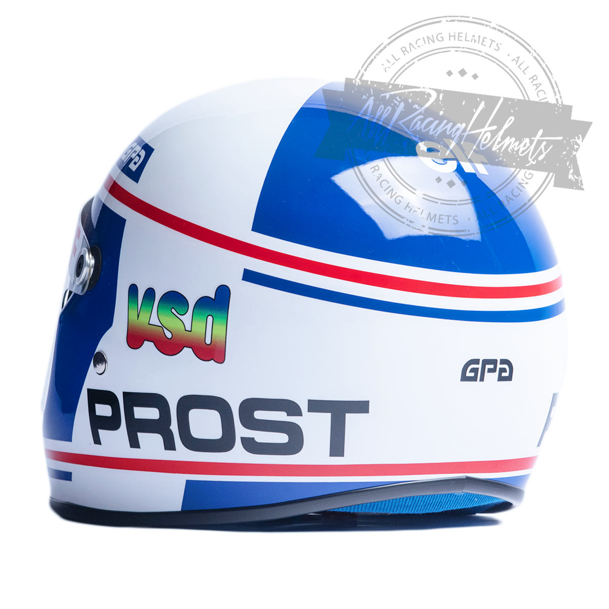 Casque réplique F1 Alain Prost 1981 Échelle 1:1