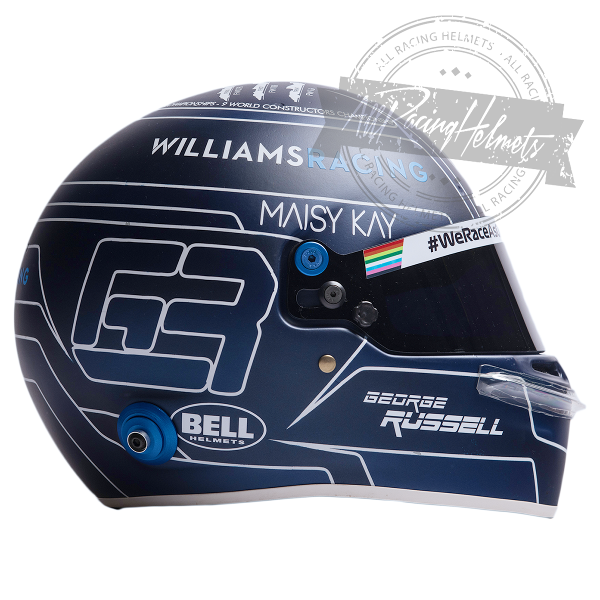 George Russell 2020 Abu Dhabi GP F1 Replica Helmet 1:1 Scale