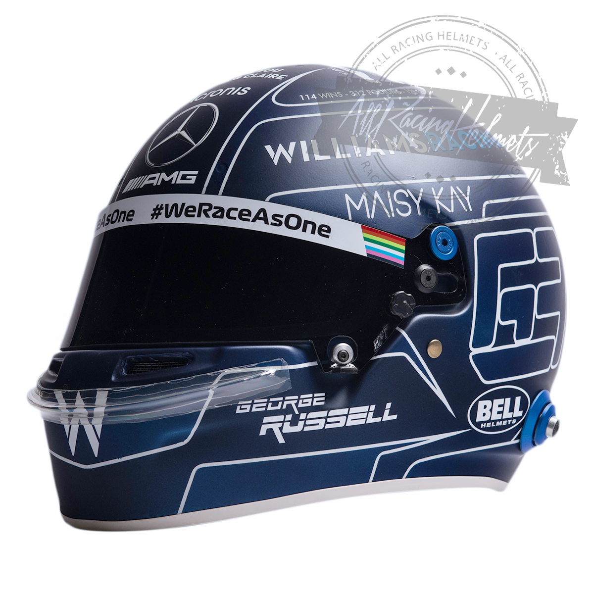 George Russell 2020 Abu Dhabi GP F1 Replica Helmet 1:1 Scale