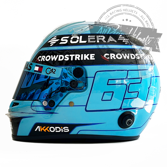 Casque réplique F1 George Russell 2024 à l'échelle 1:1