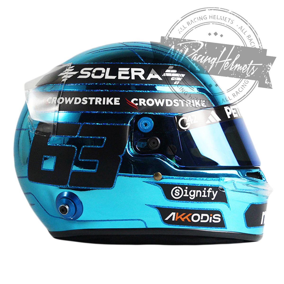 George Russell 2025 Singapore GP F1 Replica Helmet 1:1 Scale