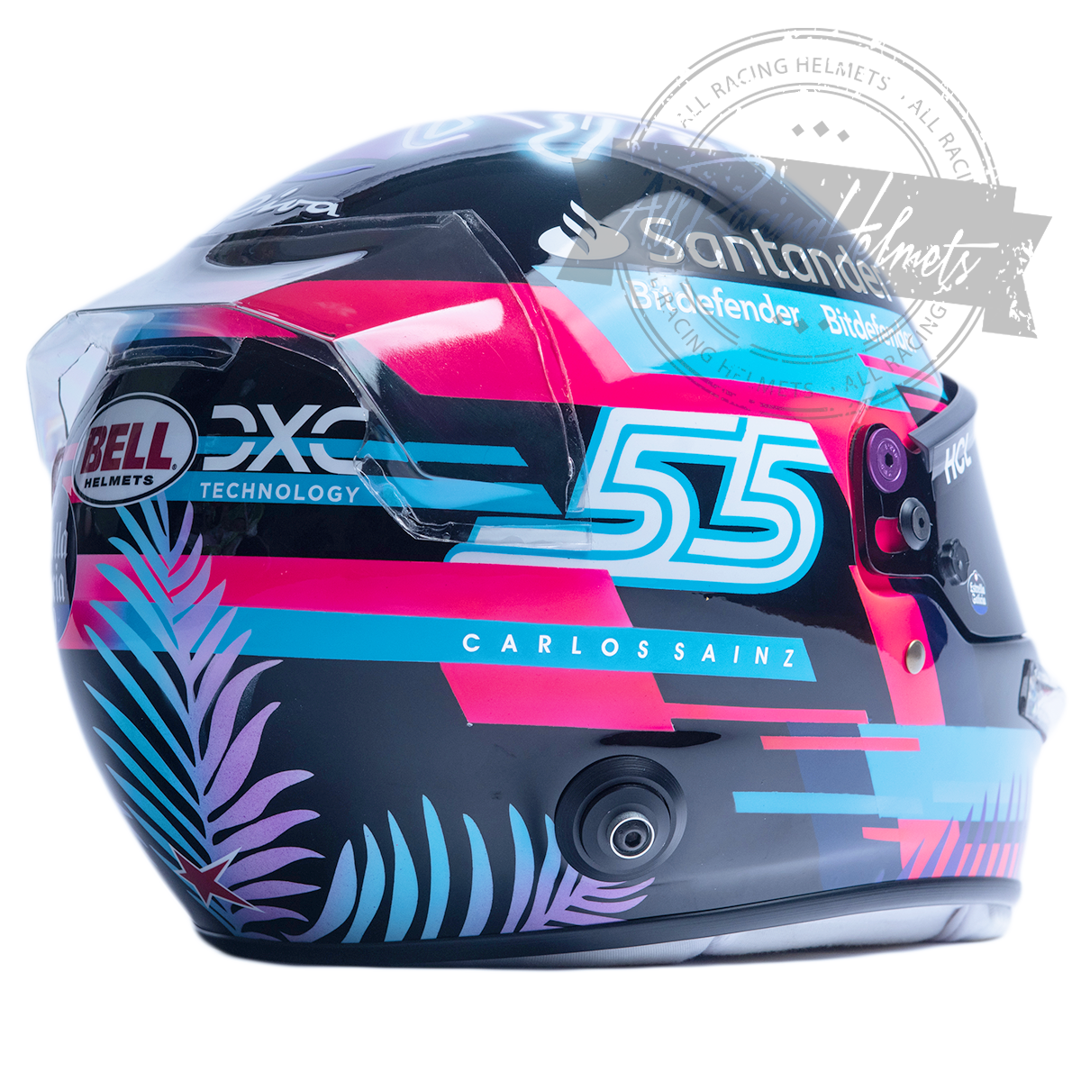 Casque réplique F1 Carlos Sainz Grand Prix de Miami 2023 échelle 1:1