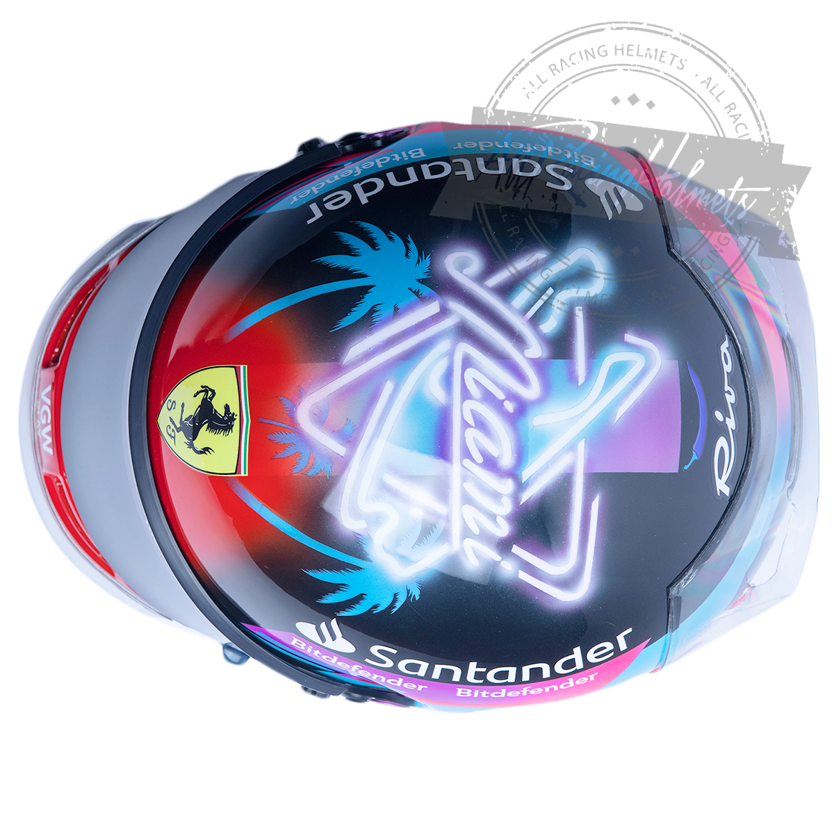 Casque réplique F1 Carlos Sainz Grand Prix de Miami 2023 échelle 1:1