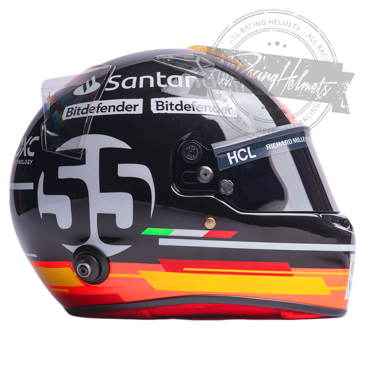 Casco réplica F1 Carlos Sainz 2023 Monza GP Escala 1:1