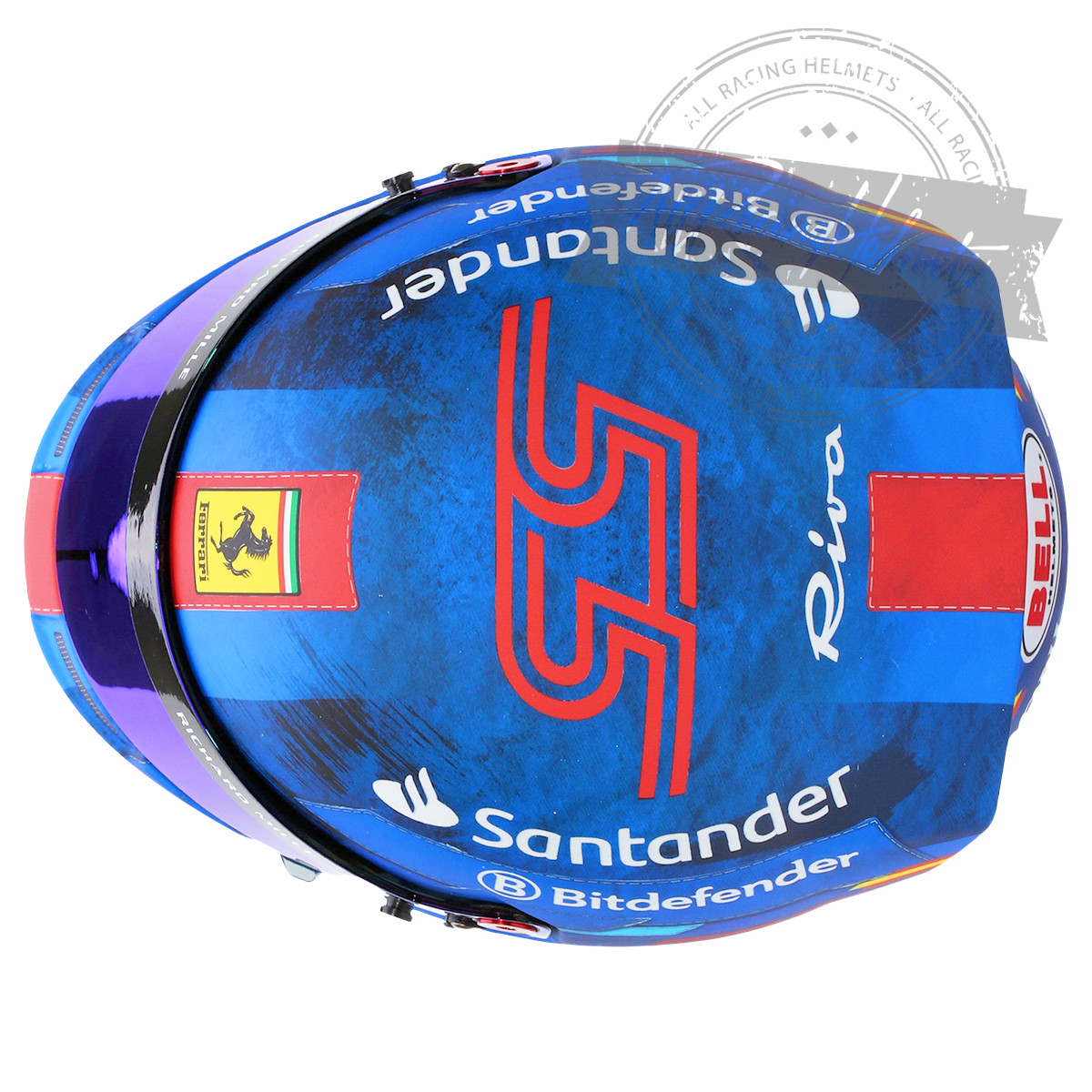Casque Réplique F1 Carlos Sainz Grand Prix de Miami 2024 Échelle 1:1