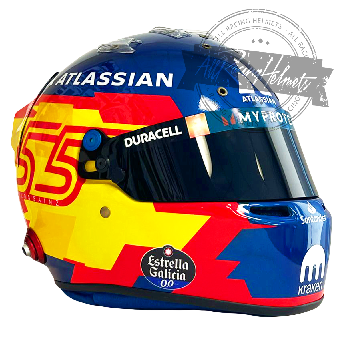 Carlos Sainz 2025 F1 Replica Helmet 1:1 Scale