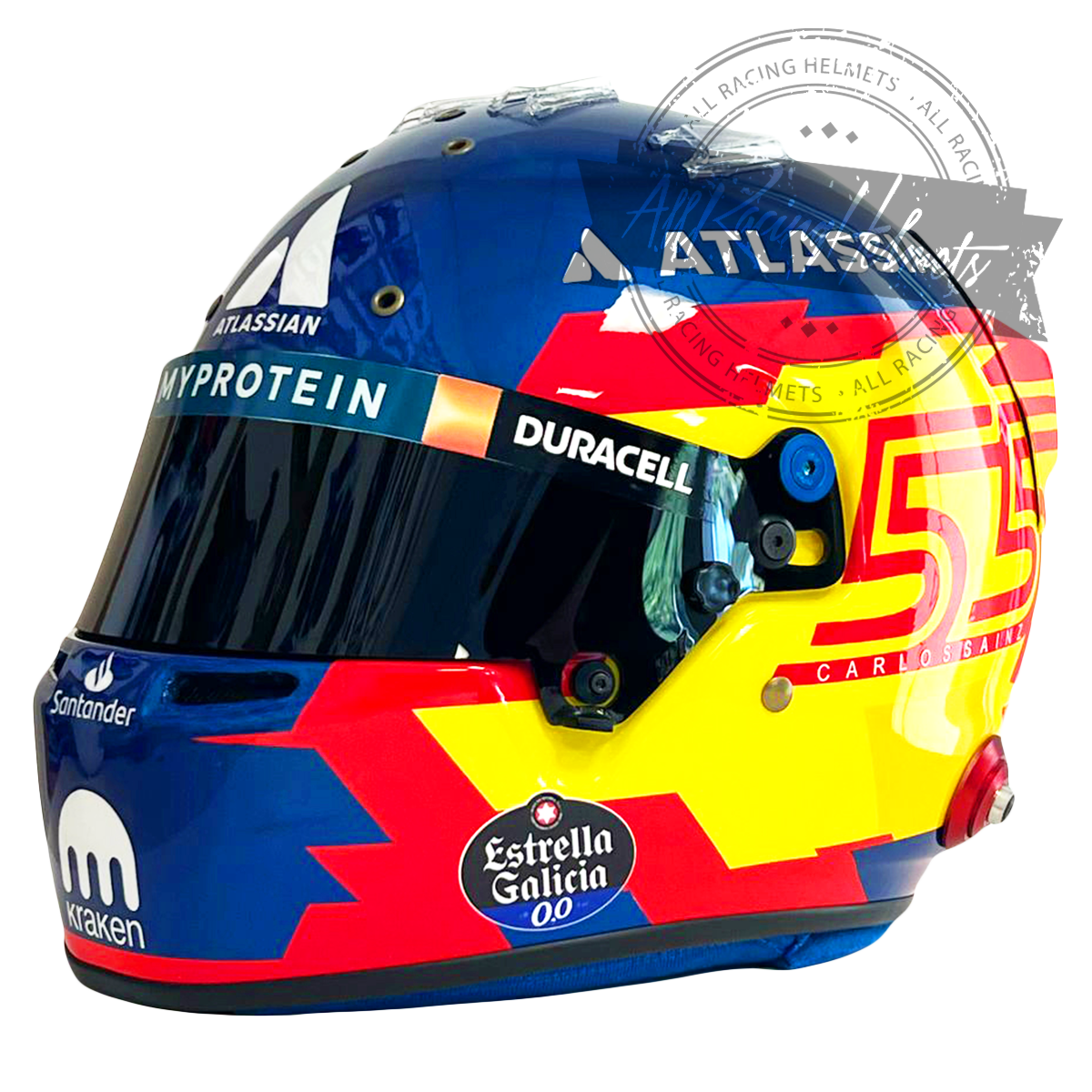 Carlos Sainz 2025 F1 Replica Helmet 1:1 Scale