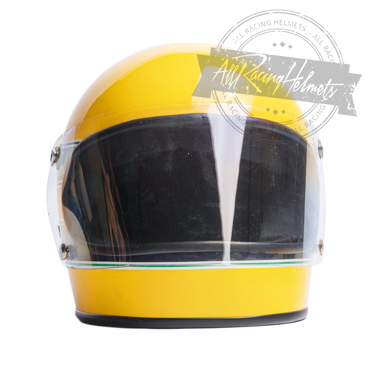 Casque réplique Ayrton Senna Formule Ford 1600 de 1981, échelle 1:1