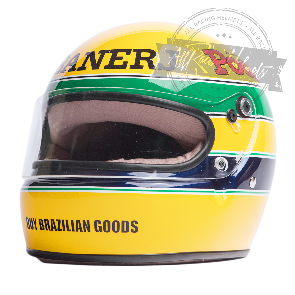 Ayrton Senna 1983 Test F1 Replica Helmet 1:1 Scale