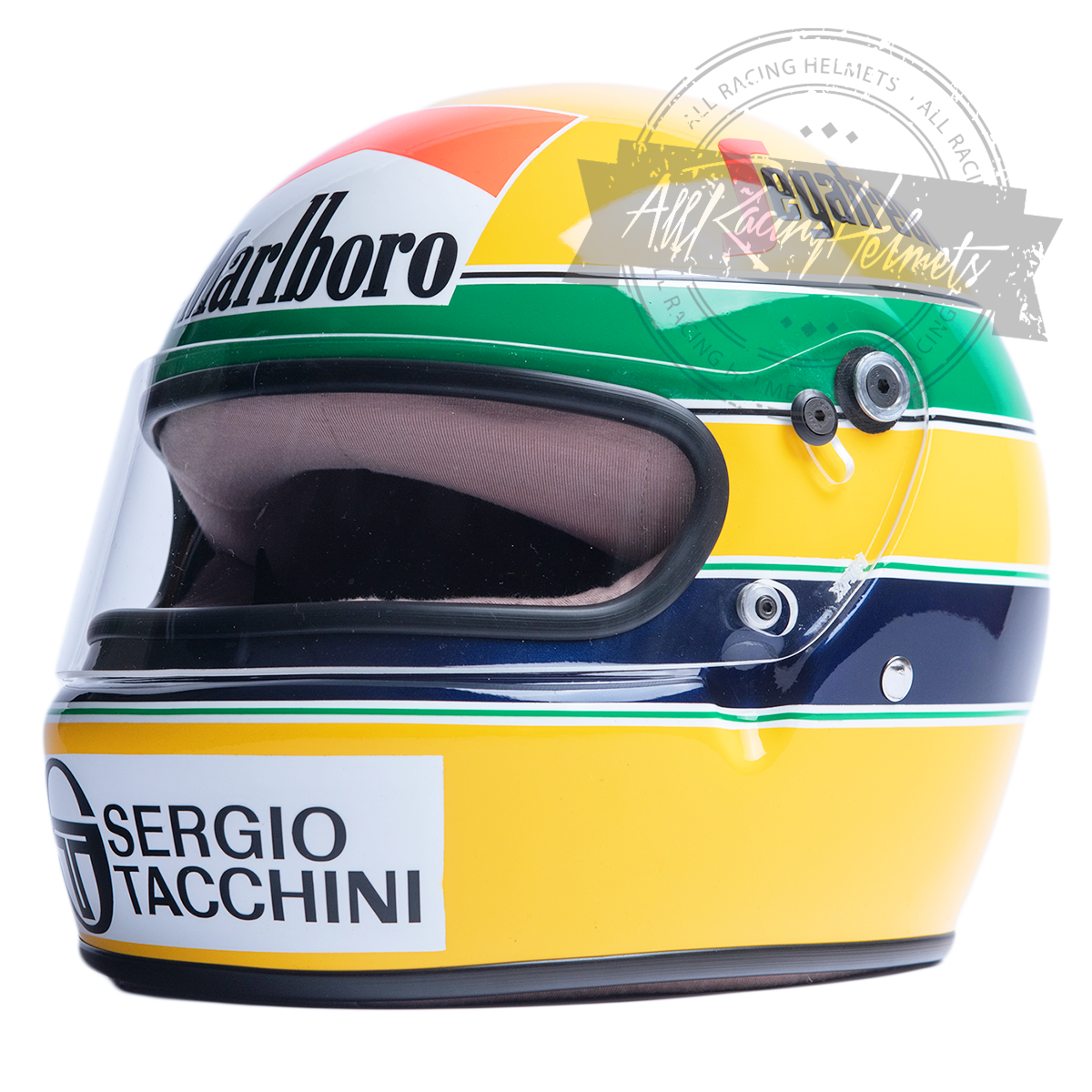 Ayrton Senna 1984 F1 Replica Helmet 1:1 Scale