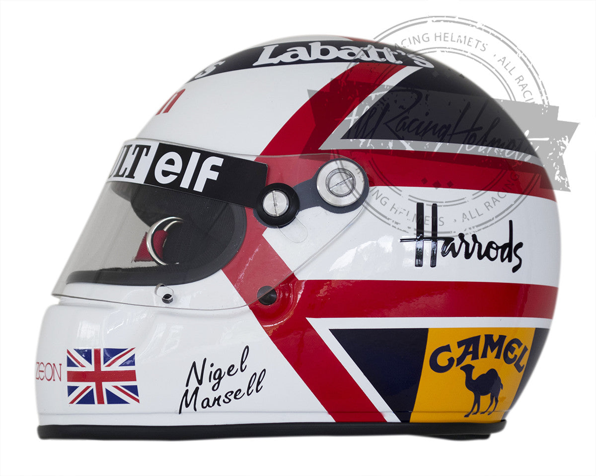 Casco réplica F1 Nigel Mansell 1991 a escala 1:1