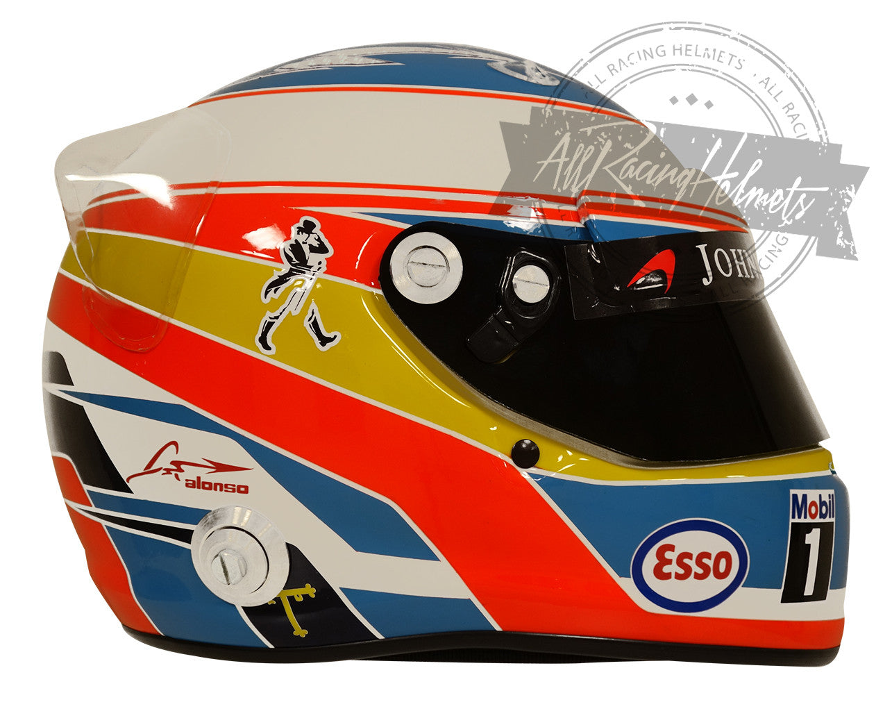 Fernando Alonso 2016 F1 Replica Helmet 1:1 Scale